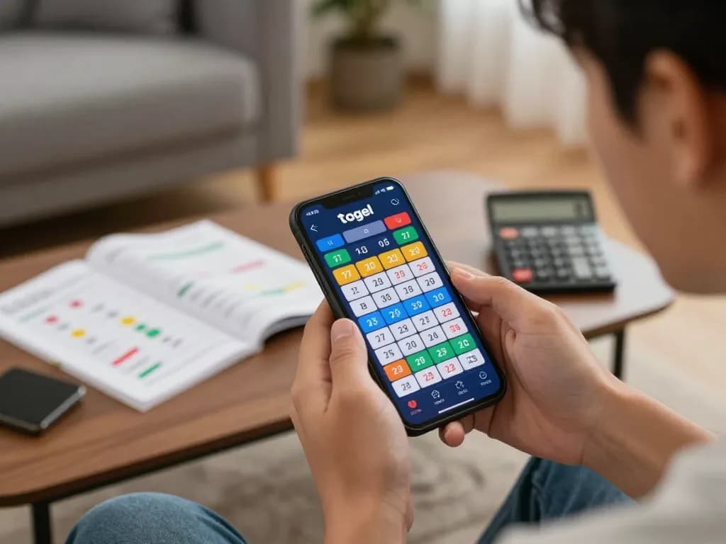 Berketerlibatan dalam toto togel di ponsel sambil menganalisis strategi di lingkungan rumah yang nyaman.