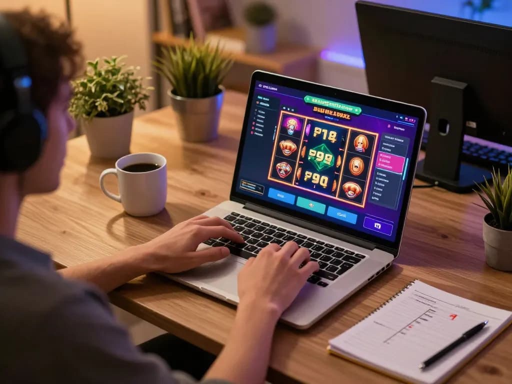 Experience engaging gameplay on sunwinapk with vibrant casino graphics and a cozy setup