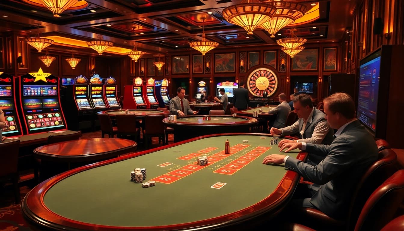 Profiter de jeux palpitants au meilleur casino en ligne avec des tables de jeu luxueuses et des machines à sous vibrantes.