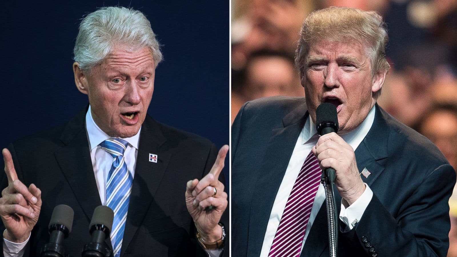 bill clinton and donald trump