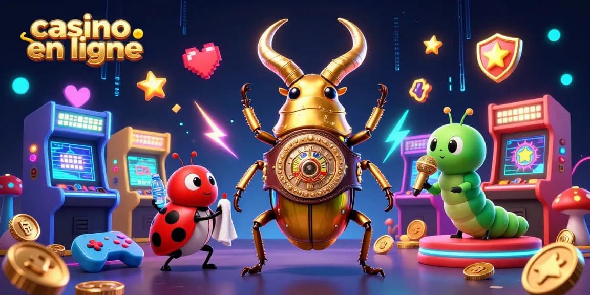 Jouez au casino en ligne avec des machines à sous et une ambiance scintillante.