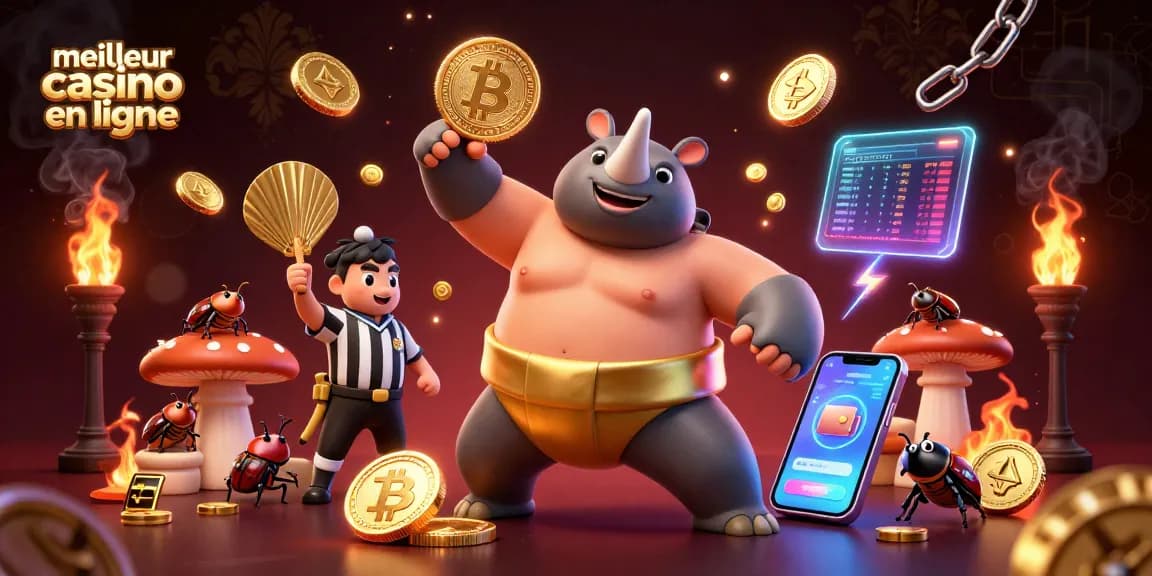 Vivez l'excitation avec le meilleur casino en ligne aux côtés d'un champion sumo et d'un arbitre cricket.