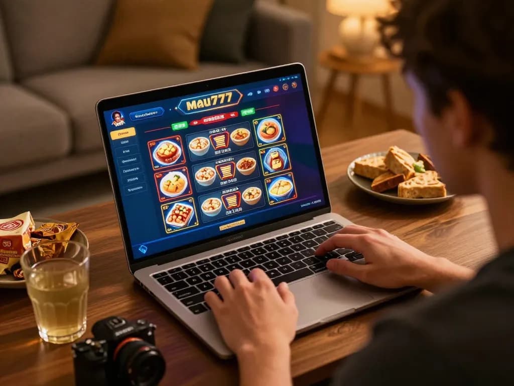 Pemain yang terlibat menikmati slot di kasino online mau777 dengan pengaturan yang nyaman dan antarmuka modern