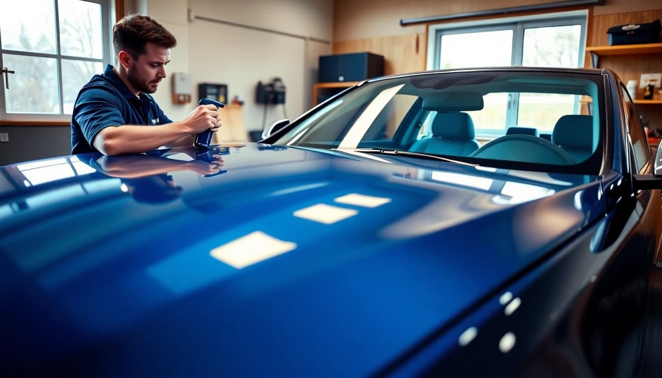 Surprise someone special with a Christmas car detailing gift in a bright, polished garage setting.