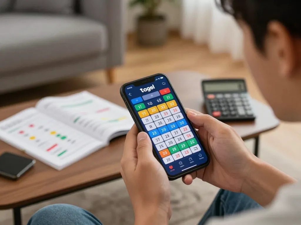 Berketerlibatan dalam toto togel di ponsel sambil menganalisis strategi di lingkungan rumah yang nyaman.