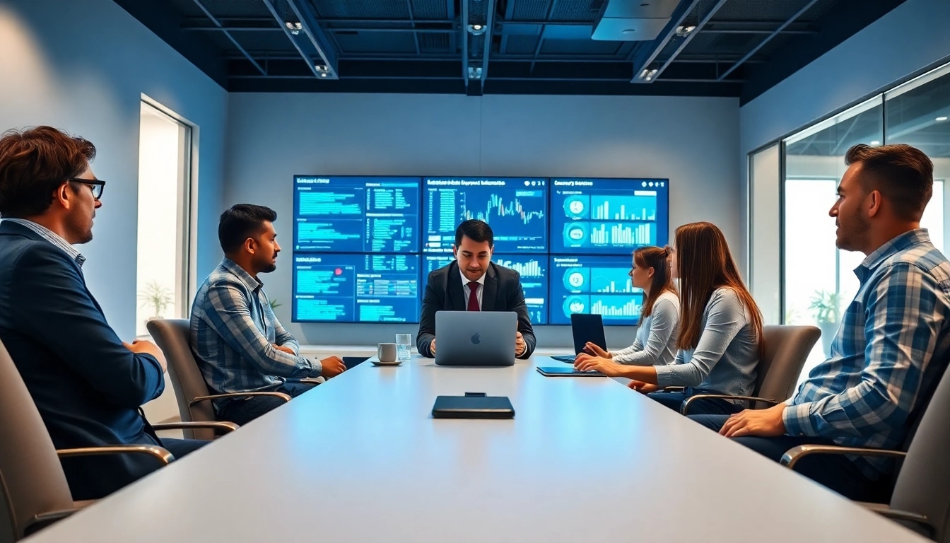 Boost your business with managed IT services Lakeland in a modern office setting.
