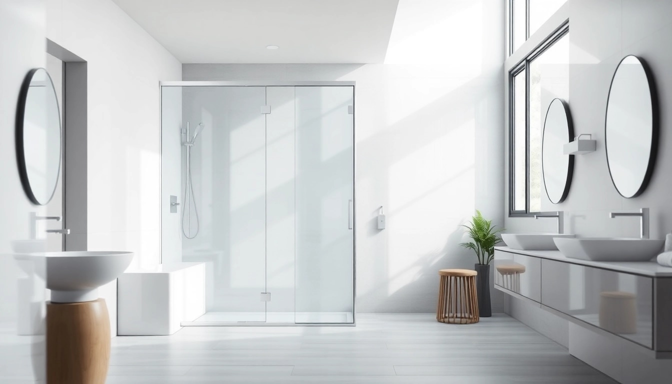 Explore stylish shower sliding doors enhancing modern bathroom aesthetics.