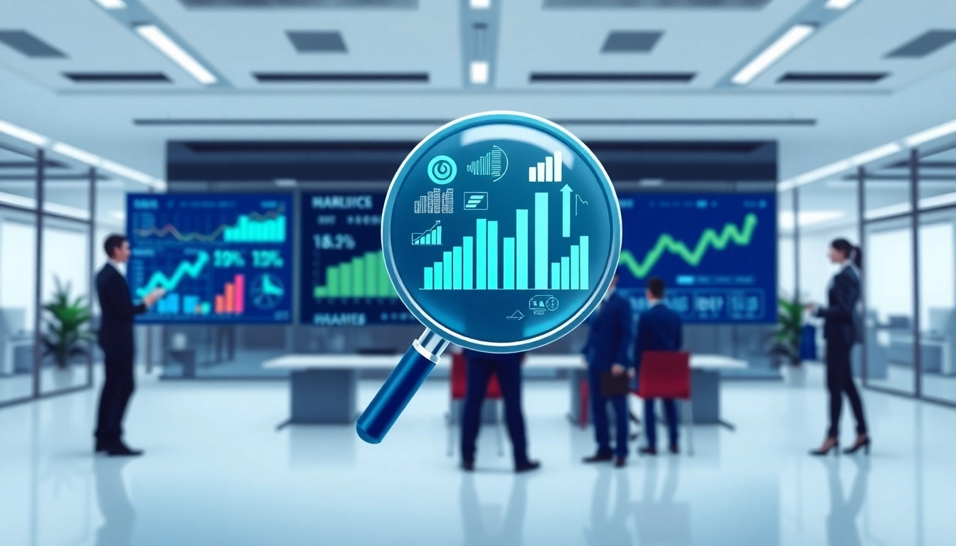 Analyze B2B competitive intelligence strategies with a visual focus on market trends.