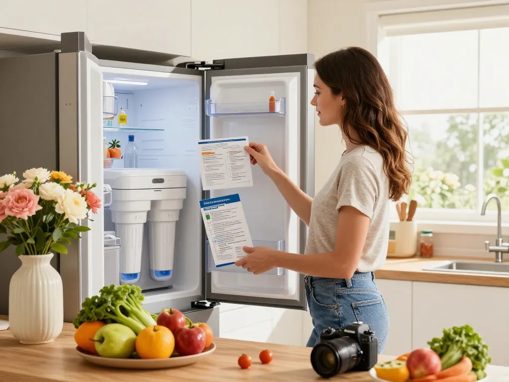 Waterdrop WD-F13 Replacement for GE® MWF® Water Filter installation in a bright kitchen, emphasizing clean water importance.