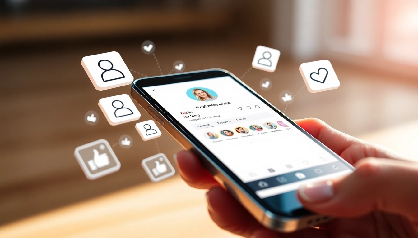 フォロワー 買う インスタで成功するためのスマートフォンとアイコンのイメージ。