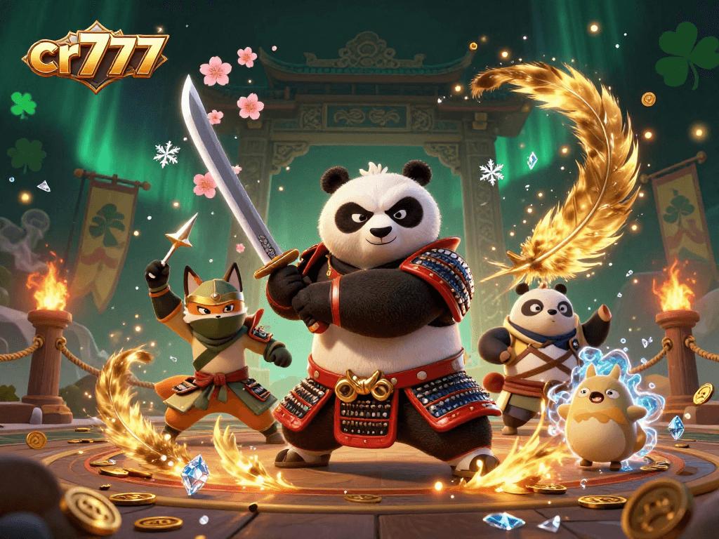 Gambarkan pengalaman bermain cr777 yang seru dengan panda samurai dan rubah ninja dalam aksi