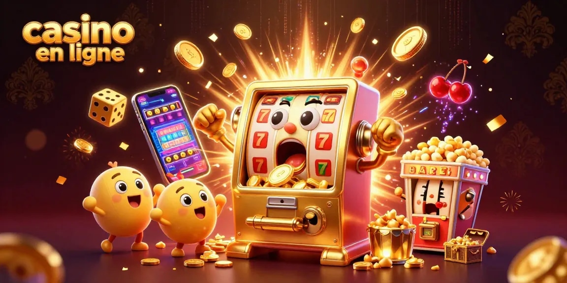 Profitez de l'excitation des jeux de casino en ligne avec notre illustration dynamique.