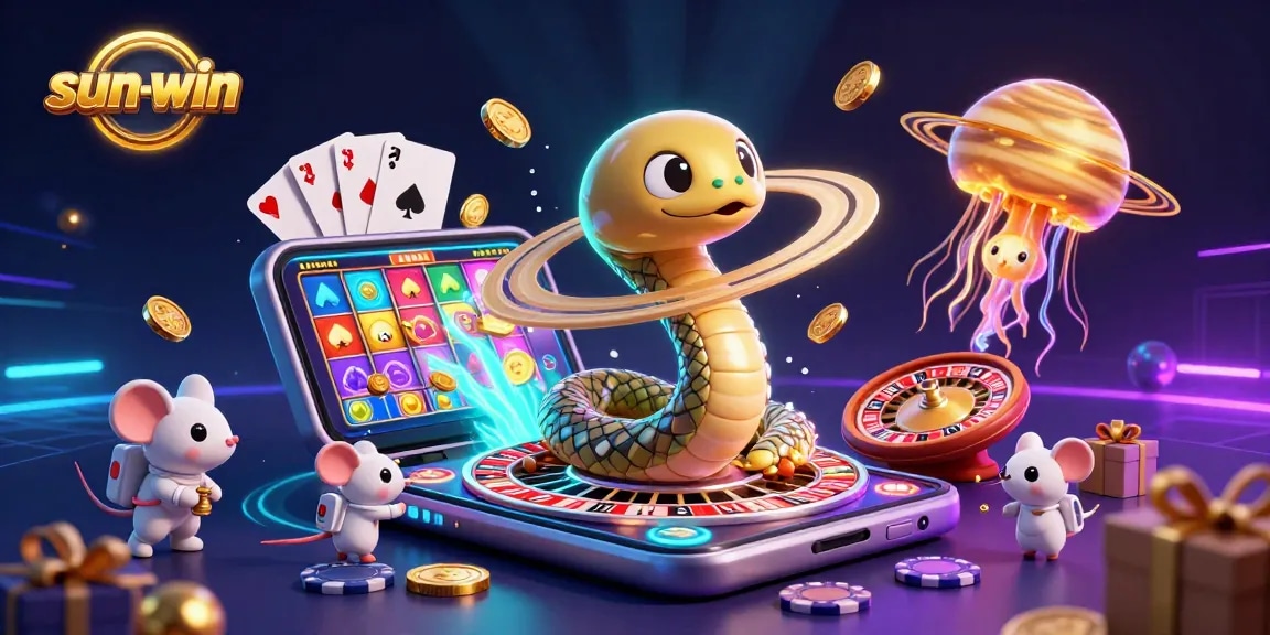 Experience exhilarating gameplay at sun-win with vibrant casino elements and cosmic themes.