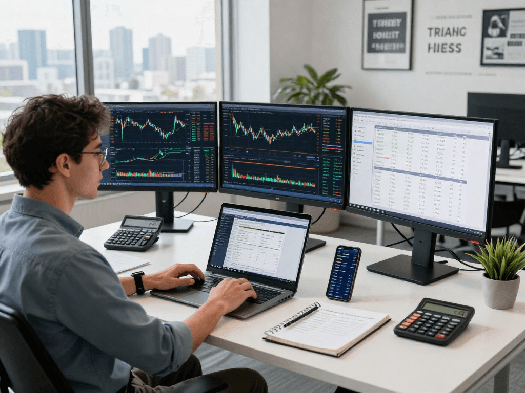 TradingView charts and analytics displayed in a modern trading workspace with professional trader tools.