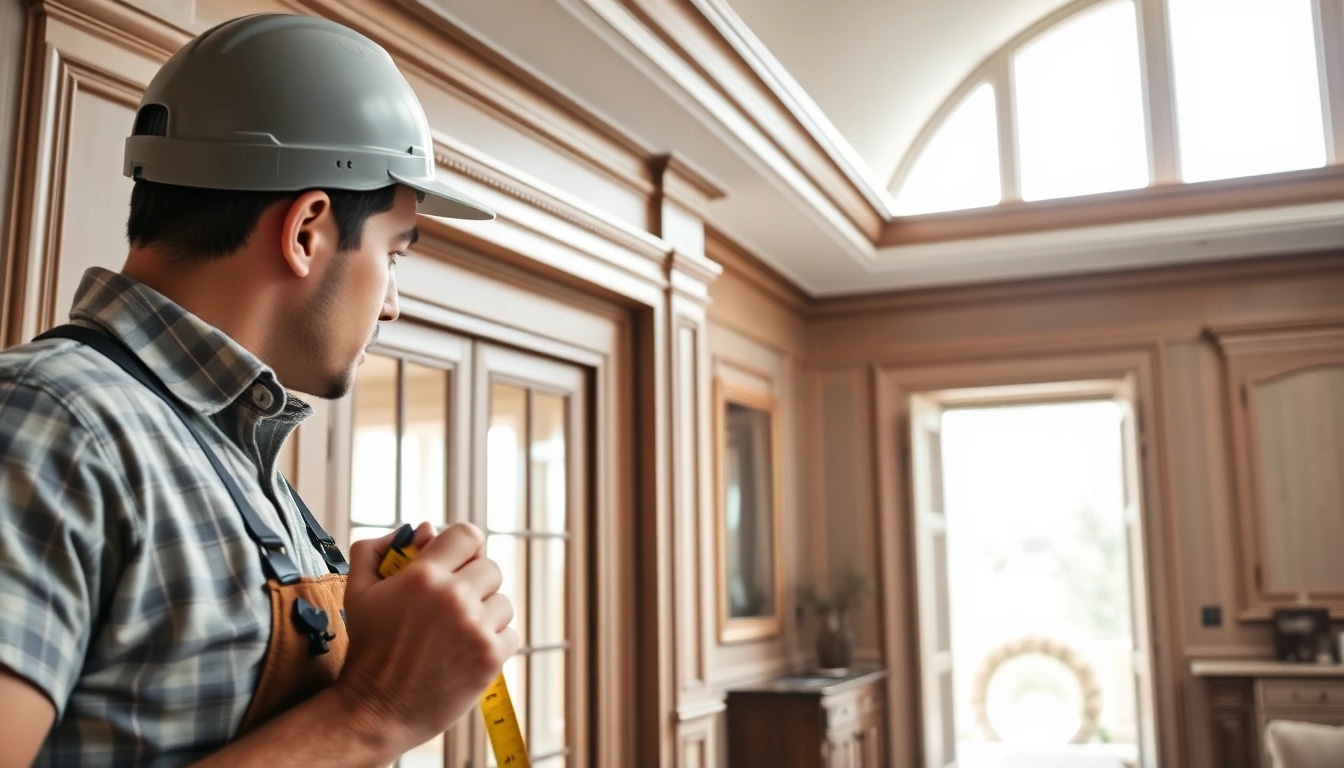 Enhance your space with expert trim work installation in a cozy living room.