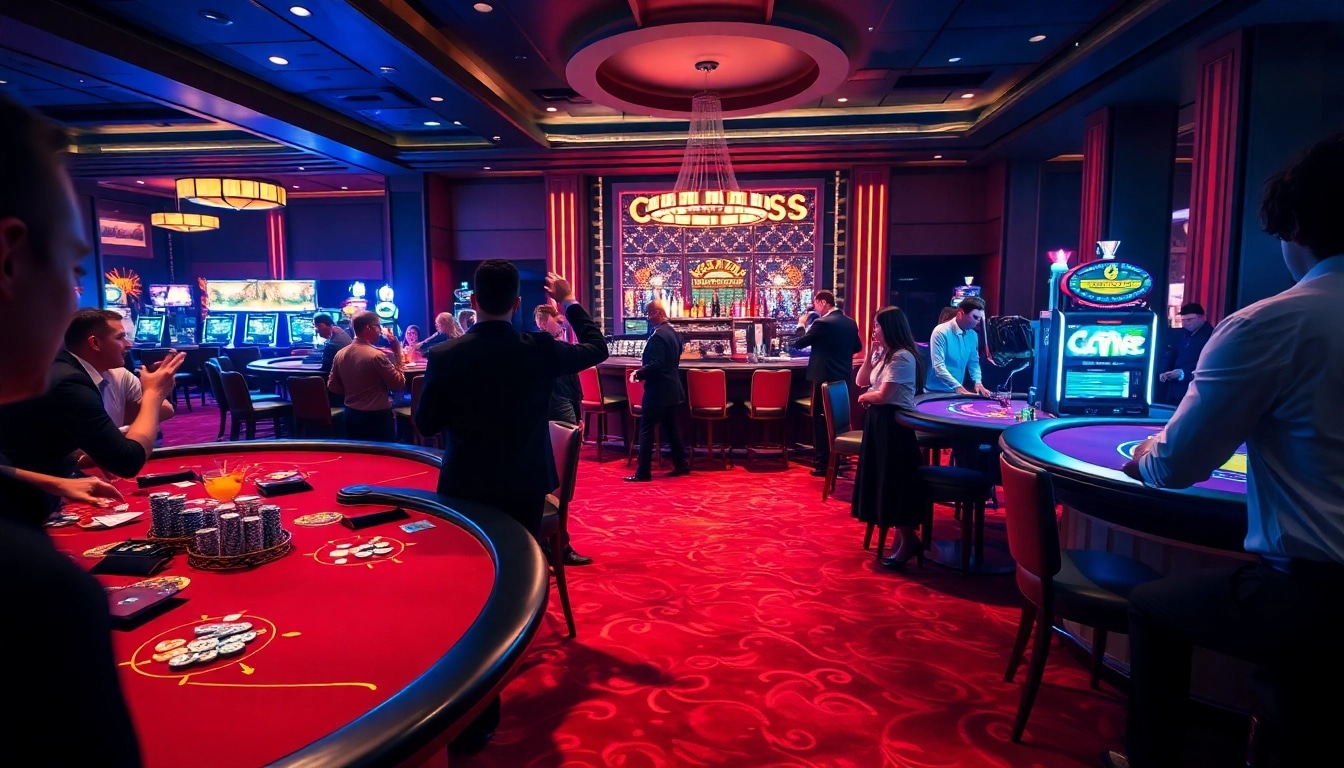 Erleben Sie den neuen casino bonus ohne einzahlung neu in einem lebhaften Casino-Setting mit einer spannenden Atmosphäre.