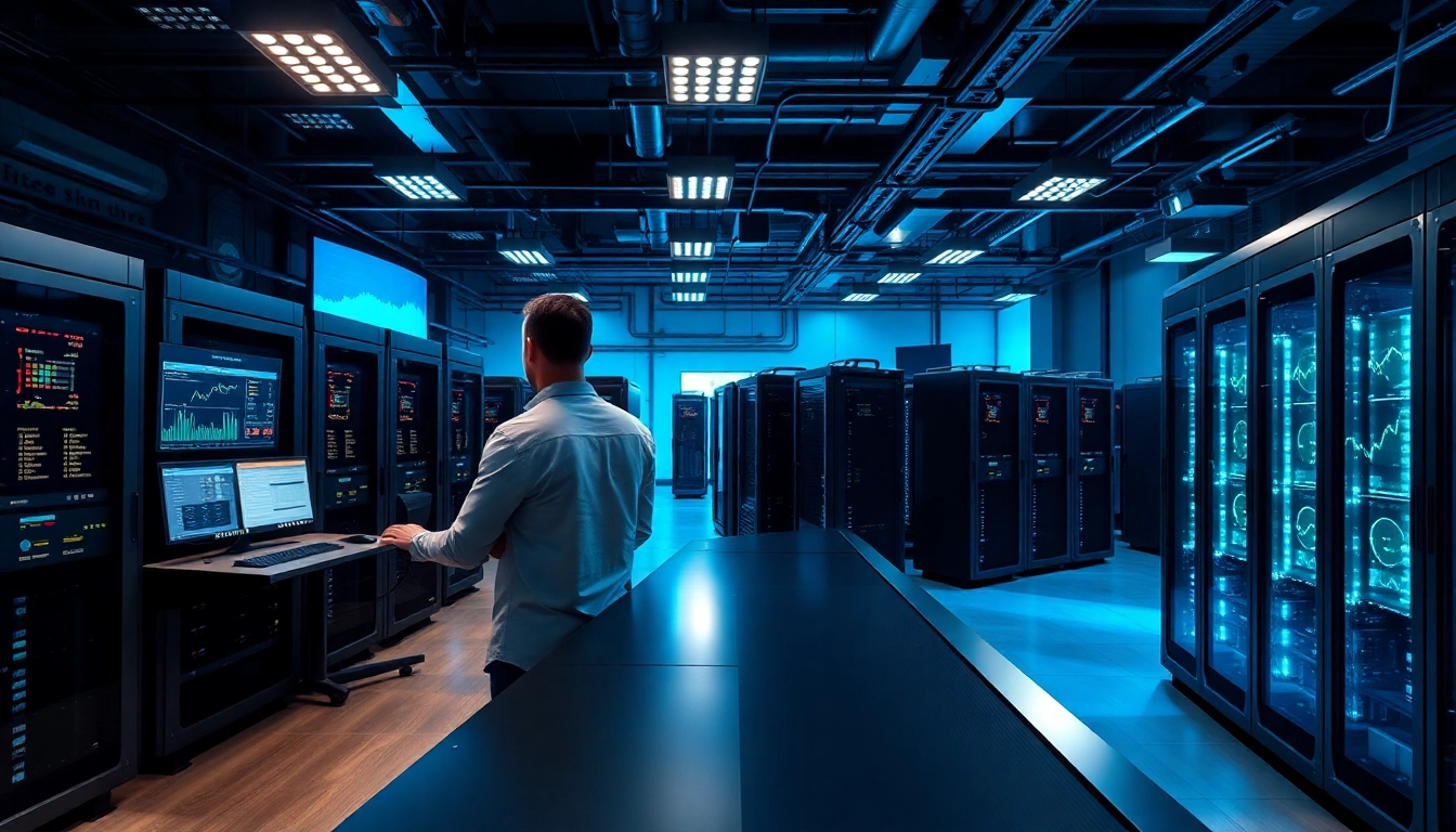 Advanced cryptocurrency mining facility showcasing the best crypto mining site with cutting-edge technology.