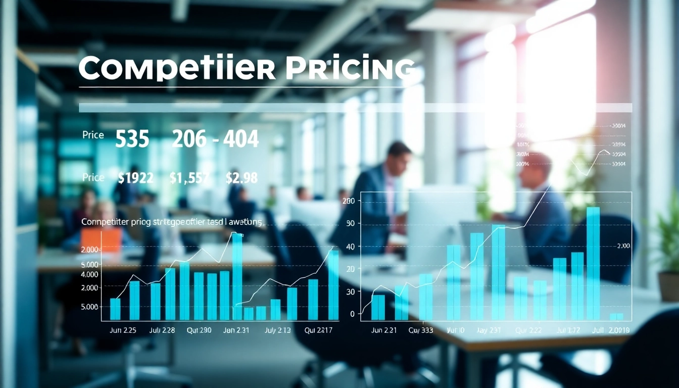 Visual representation of competitor pricing analysis with engaging charts and graphs.