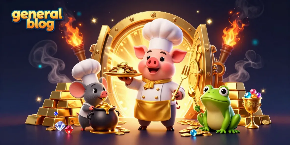 Experience thrilling gaming with general blog, featuring vibrant 3D casino characters and golden treasures.