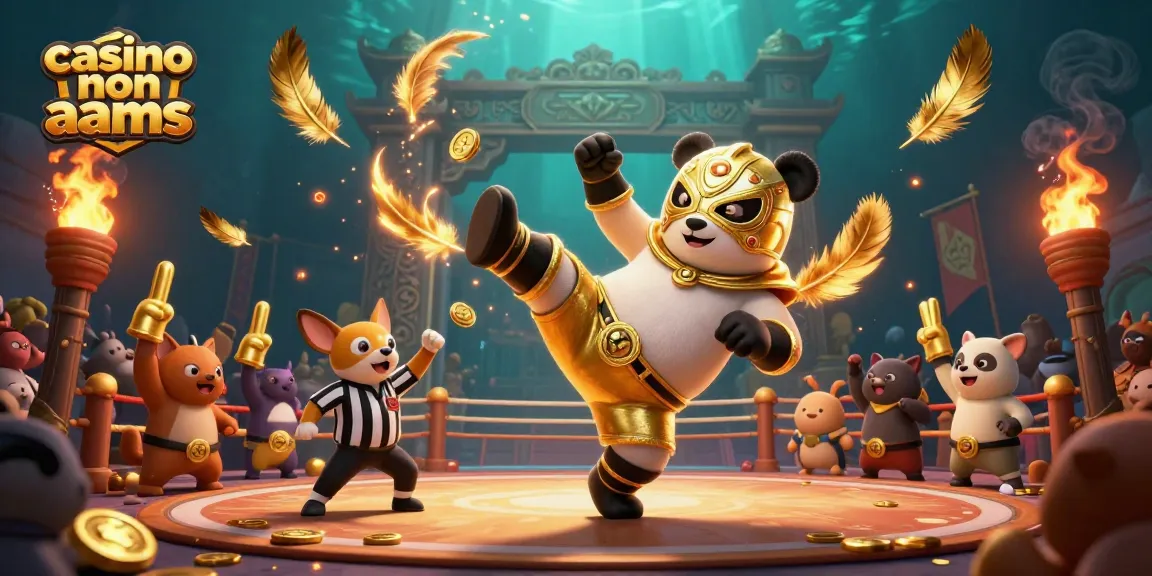 Gioca nel casino non AAMS con un panda lottatore e un chihuahua arbitro in un'arena emozionante.
