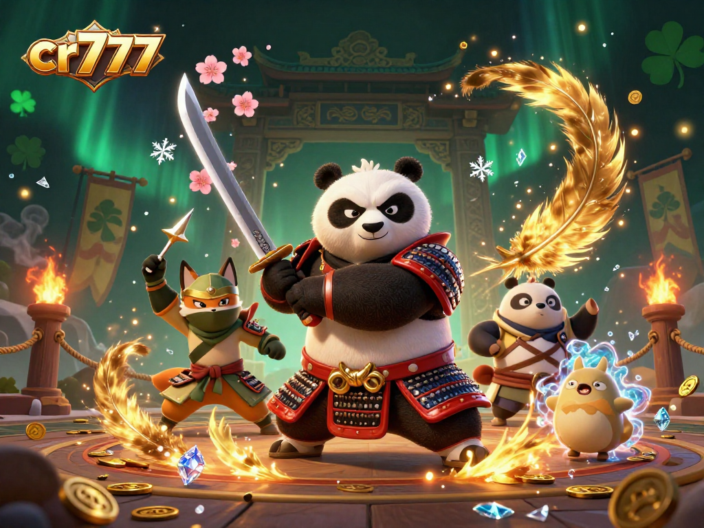 Gambarkan pengalaman bermain cr777 yang seru dengan panda samurai dan rubah ninja dalam aksi