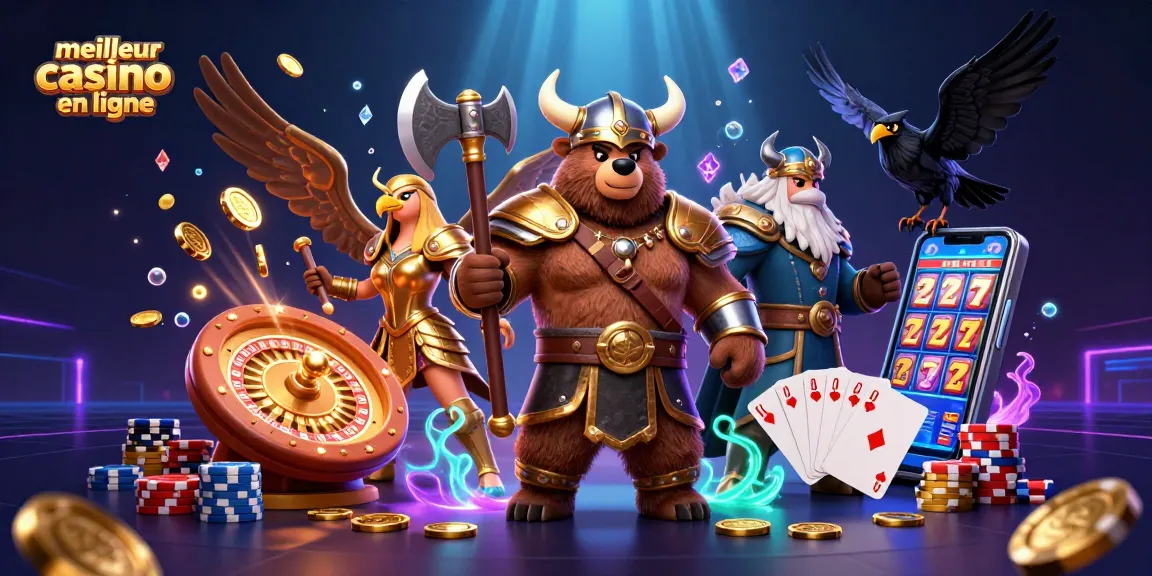 Profitez du meilleur casino en ligne avec nos personnages de jeux et des éléments de casino captivants.