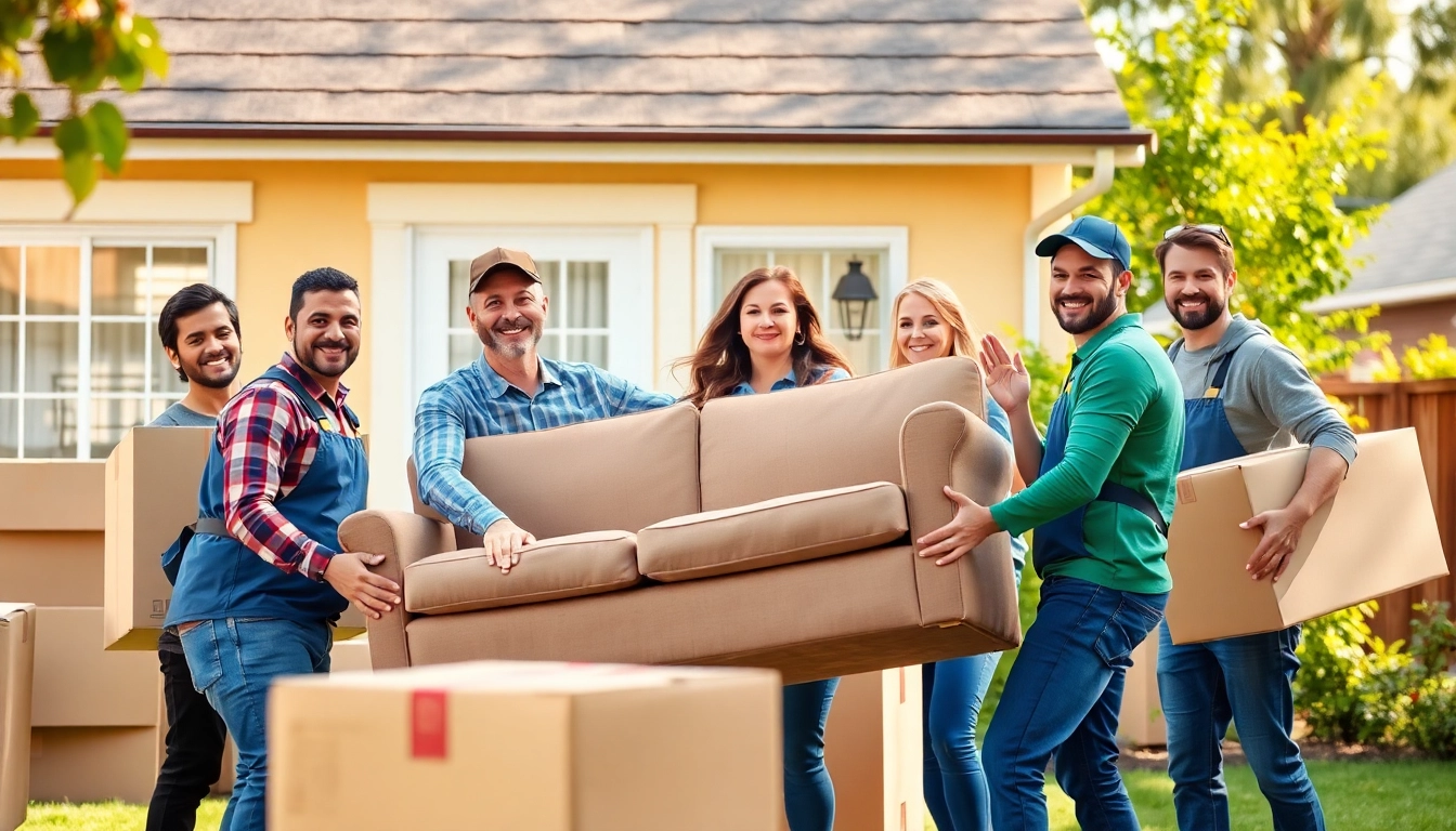 Professional movers moving boxes and furniture, showcasing moving companies edmonton efficiency.