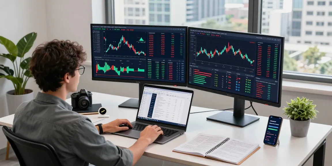 Safe cloud mining service displayed in a professional crypto trading workspace with digital wallet, trading charts, and blockchain analytics.