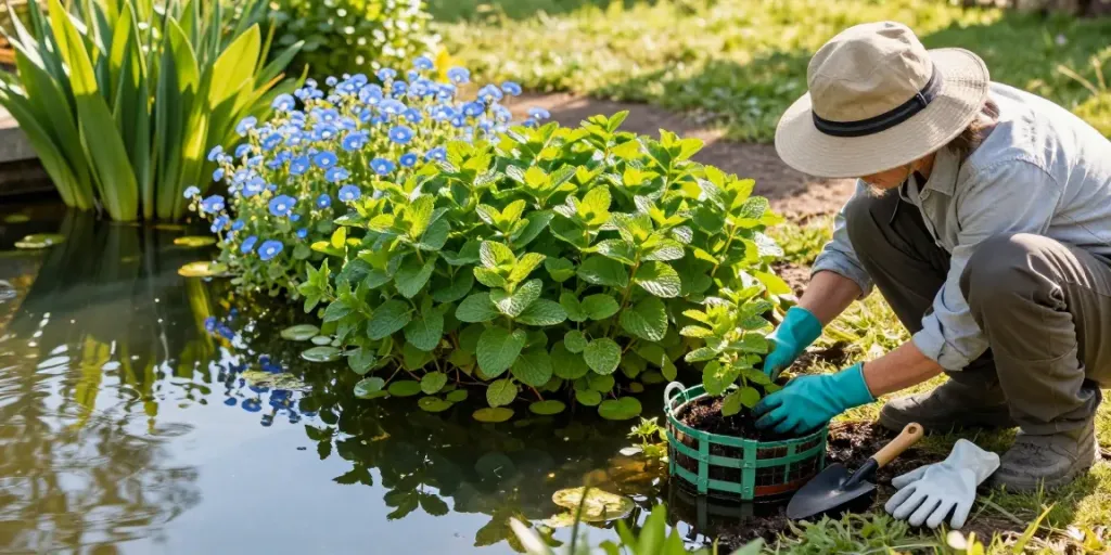 Buy Marginal Pond Plants and create a vibrant garden pond oasis with professional gardening tools.