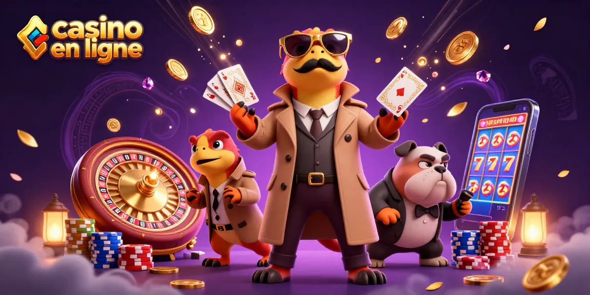 Jouez sur un casino en ligne avec des raptors en trench coat, des pièces d'or et une roulette