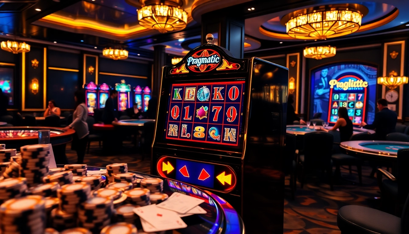 Exciting gameplay at slot pragmatic play with vibrant machines and sparkling chips.