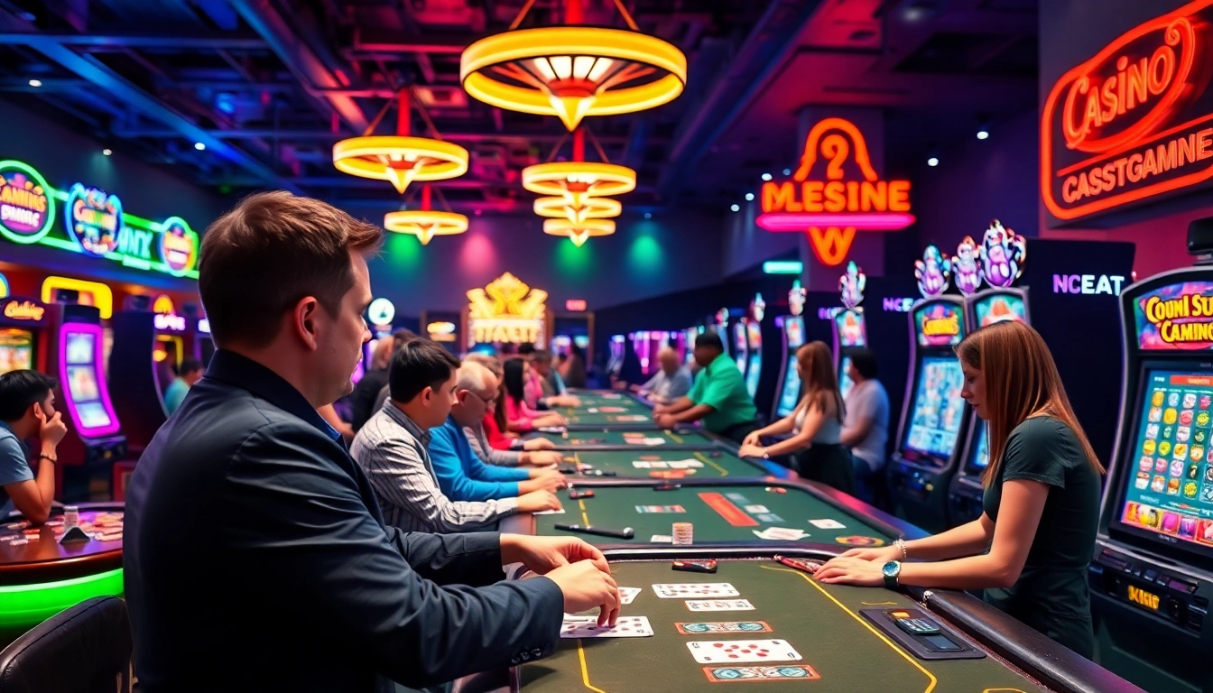 Experience the excitement of best online casino Canada with vibrant gaming scenes and engaged players.