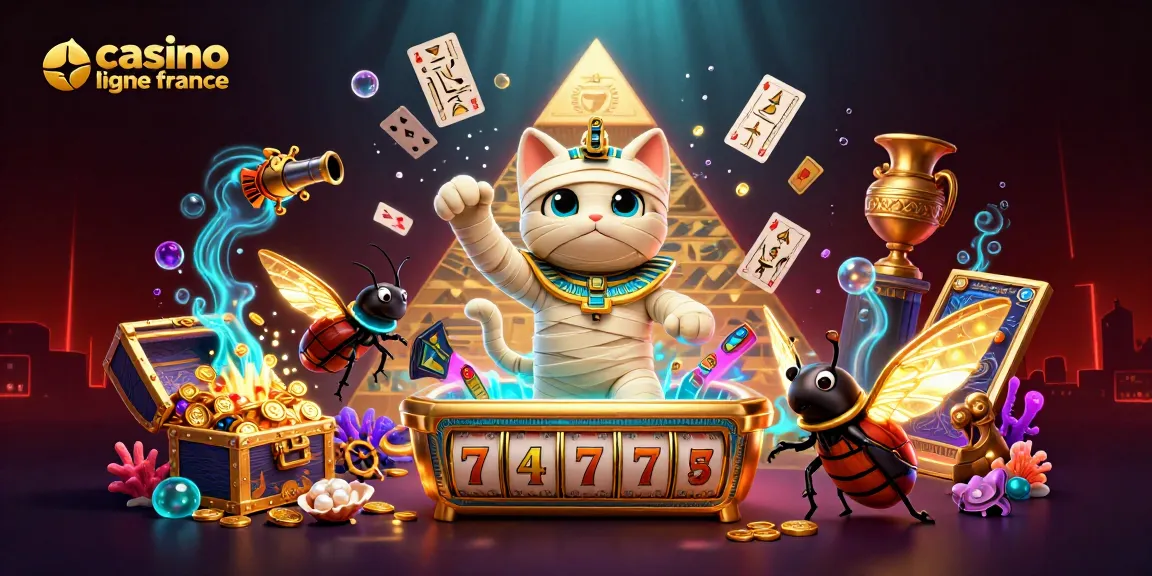 Découvrez le casino en ligne France avec un chat momie égyptien et des jeux captivants.