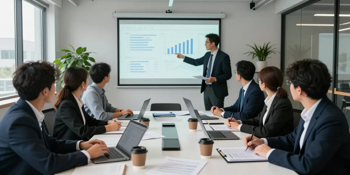 Kolaborasi profesional audit forensik di aafikotabandungb.org, tim auditor memeriksa dokumen keuangan di ruang modern.