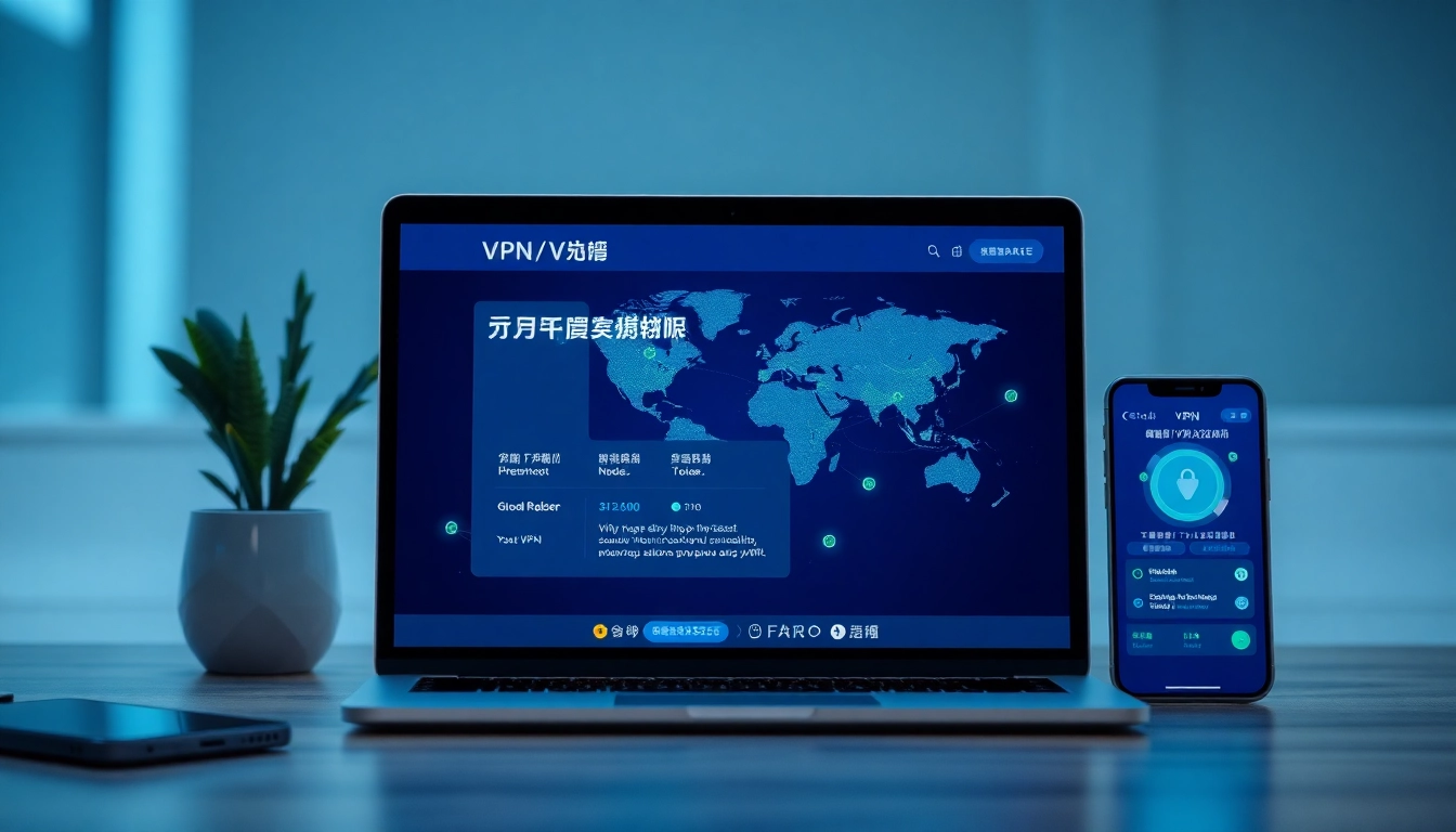 快连下载界面，展示设备上的安全 VPN 连接，体现创新与易用性。