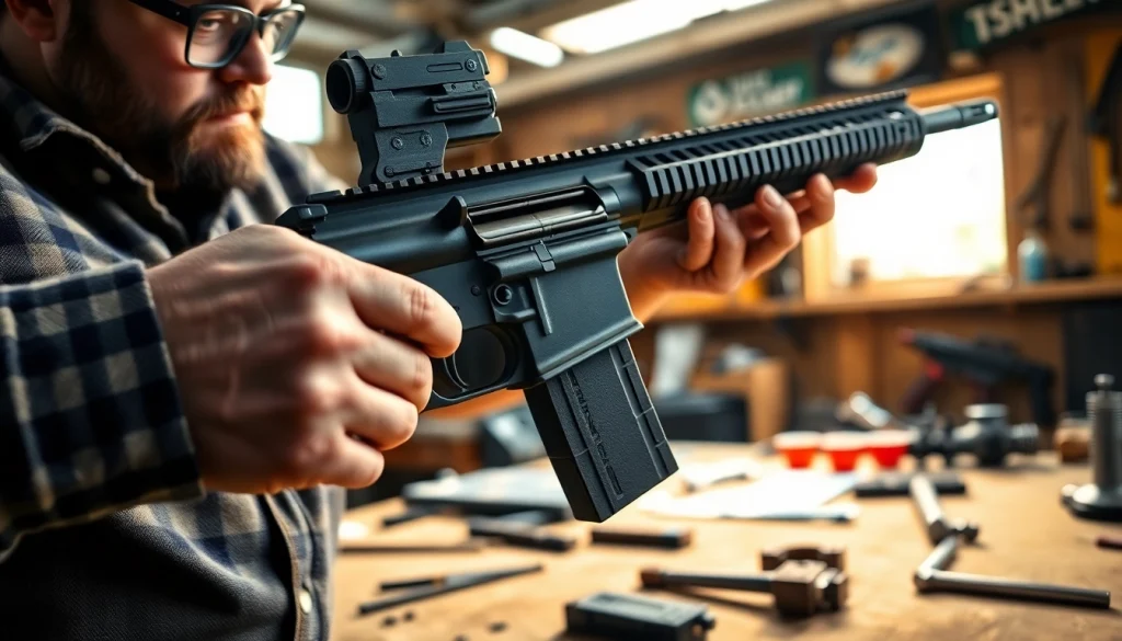 Examine the forced reset trigger with detailed focus on its precision features and craftsmanship.