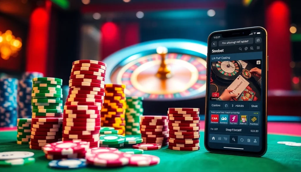 Experience thrilling gameplay with link alternatif sbobet at an exciting casino table.