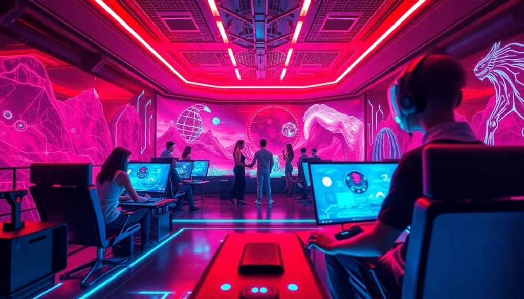 Engaging scene showcasing immersive porn games ai with vibrant graphics.