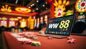Engage in thrilling games at ww88 with vibrant casino tables and exciting online interfaces.