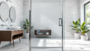 Enhance your bathroom with stylish sliding glass shower doors featuring sleek designs and modern finishes.