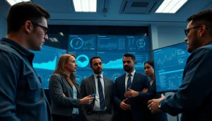 Law enforcement analyzing dark web data on hidden wiki onion activities in a modern investigative setting.