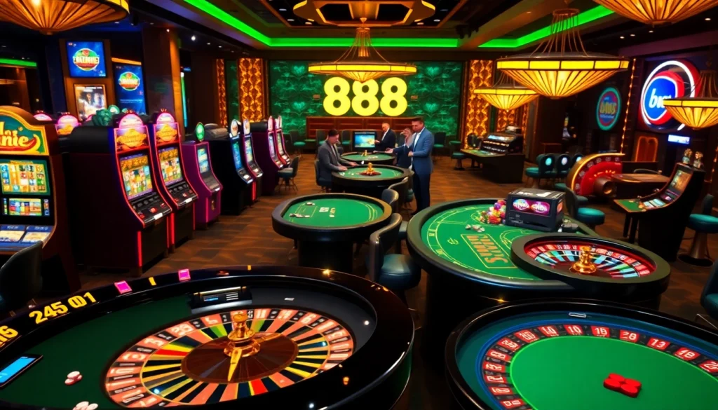 Experience the thrill of gambling at u 888 online casino with vibrant games and luxury surroundings.