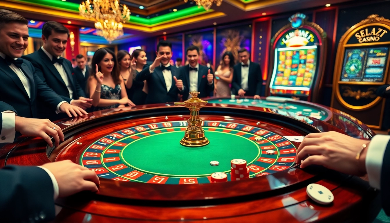 L'expérience de jeu ultime au meilleur casino en ligne avec roulette, cartes et joueurs enthousiastes.