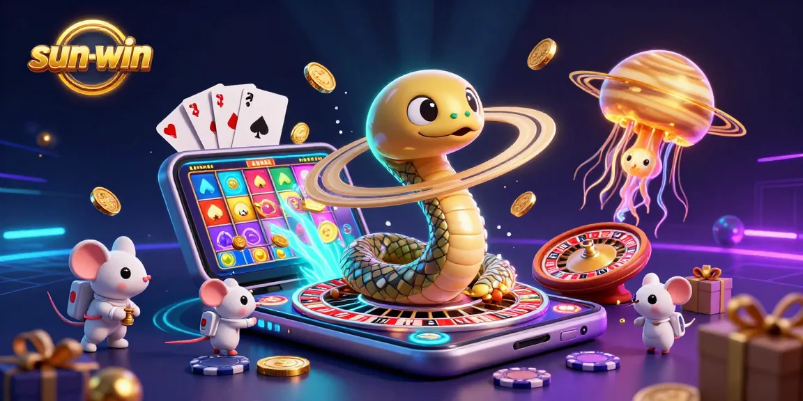 Experience exhilarating gameplay at sun-win with vibrant casino elements and cosmic themes.