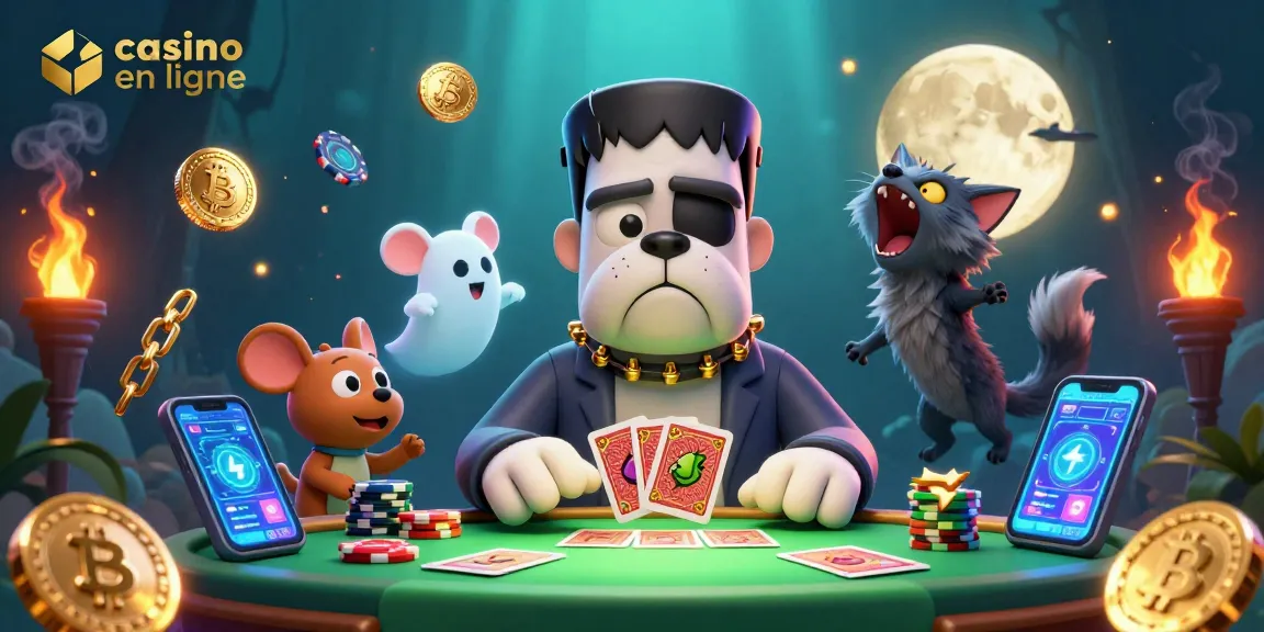 Jouer au casino en ligne avec une atmosphère magique et dynamique, des personnages de monstres amusants.