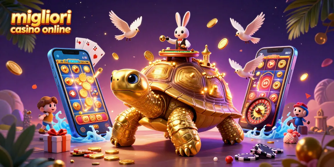 Migliori casino online: gioca con il granchio dorato e un dealer di carte nel casinò 3D.