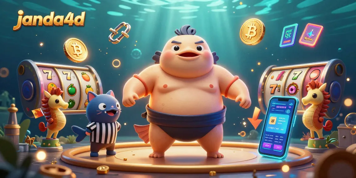 Menangkan jackpot di janda4d dengan suasana kasino yang penuh warna dan karakter ceria.