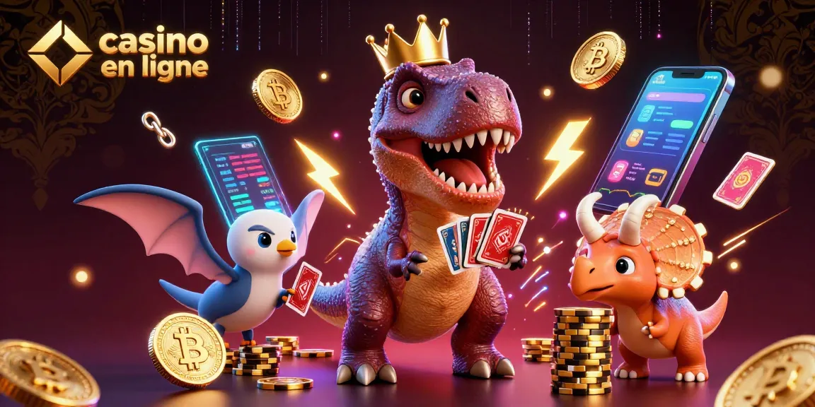 Jouez au casino en ligne avec des personnages amusants et des éléments scintillants.