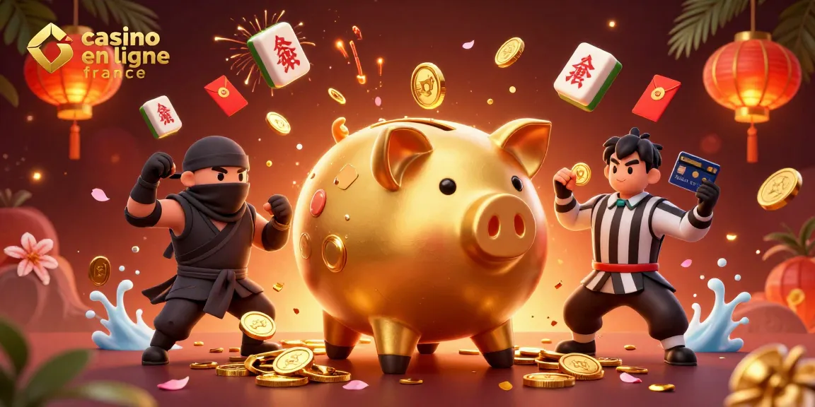 Découvrez le dynamisme des jeux sur le casino en ligne France avec cette illustration captivante.