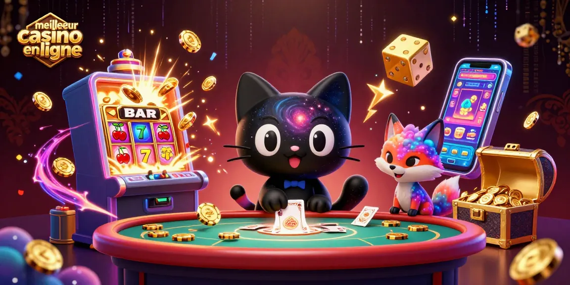 Profitez des meilleurs casinos en ligne grâce à l'attraction gravitationnelle d'un chat des trous noirs jouant.